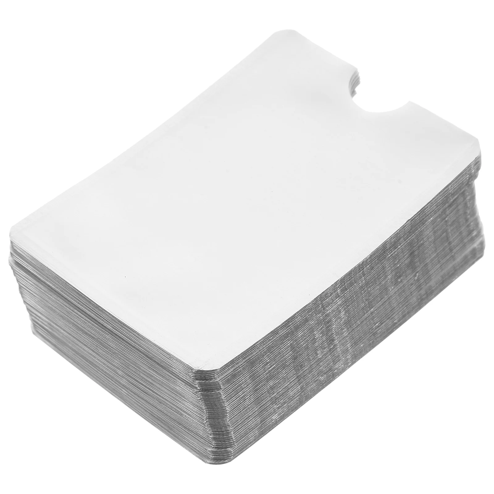 

100Pcs Portable Card Sleeves ID Card Sleeve RFID Blocking Card Sleeves Credit Card Protector