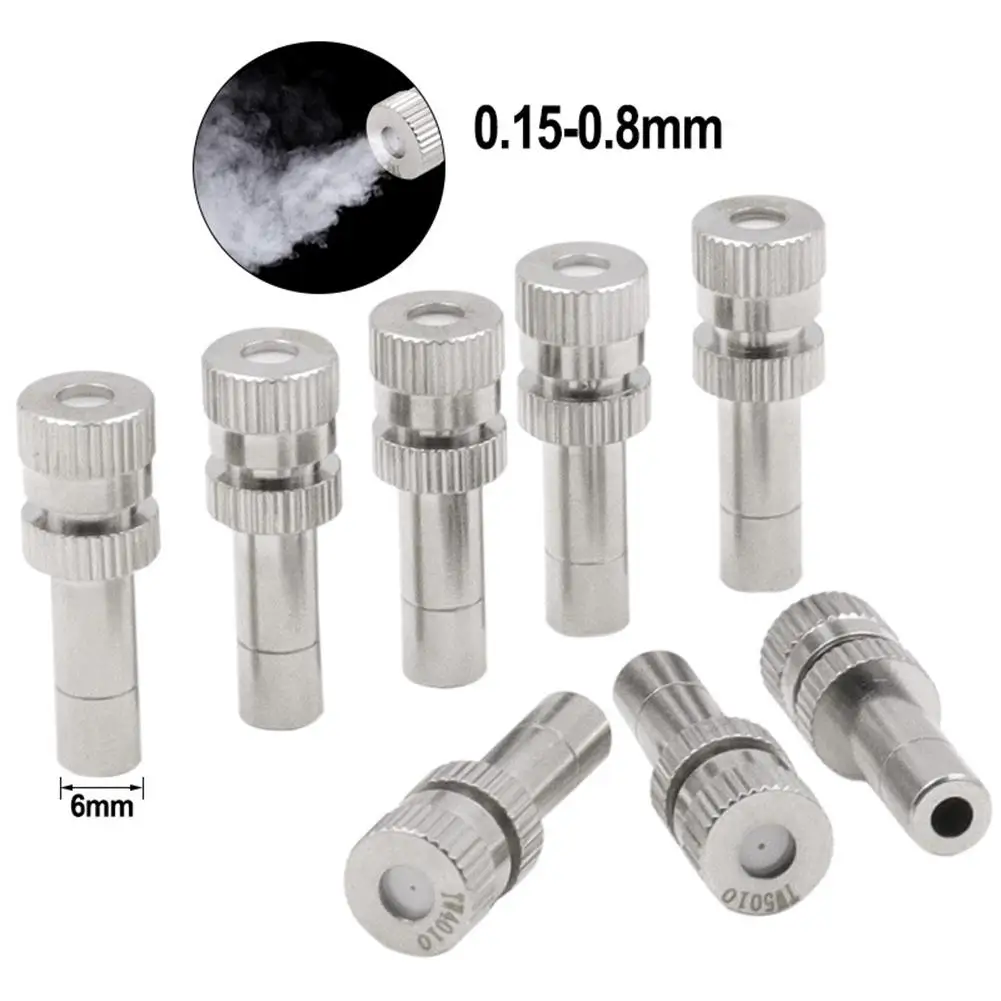 

YOUZI 6mm Connectors Low Pressure Fogging Nozzle Water Spray Nozzle Humidification Dust Removal Cooling