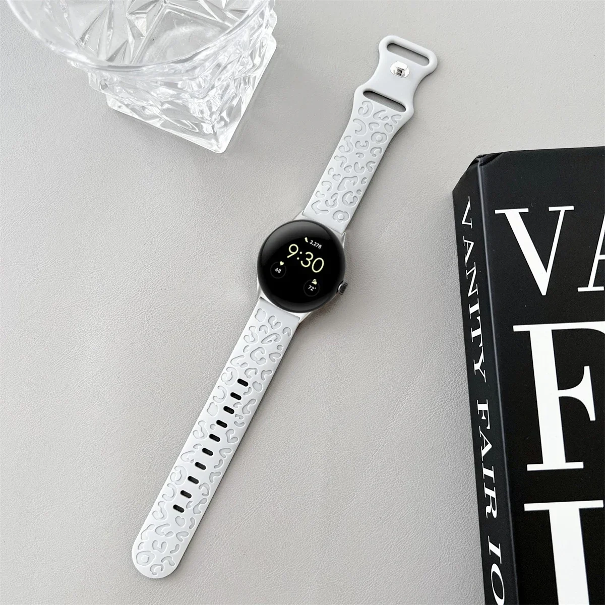 Engraved Silicone Sport Wristband Bracelet - Universal Fit 41mm/45mm