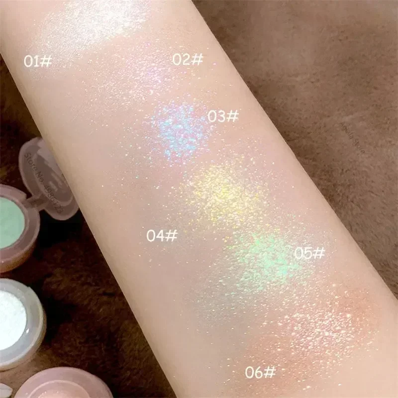 Monochrome Eyeshadow Palette Diamond Glitter Discoloration Eyeshadow Highlighter Sequins Waterproof Lasting Eyes Makeup Pigments 4