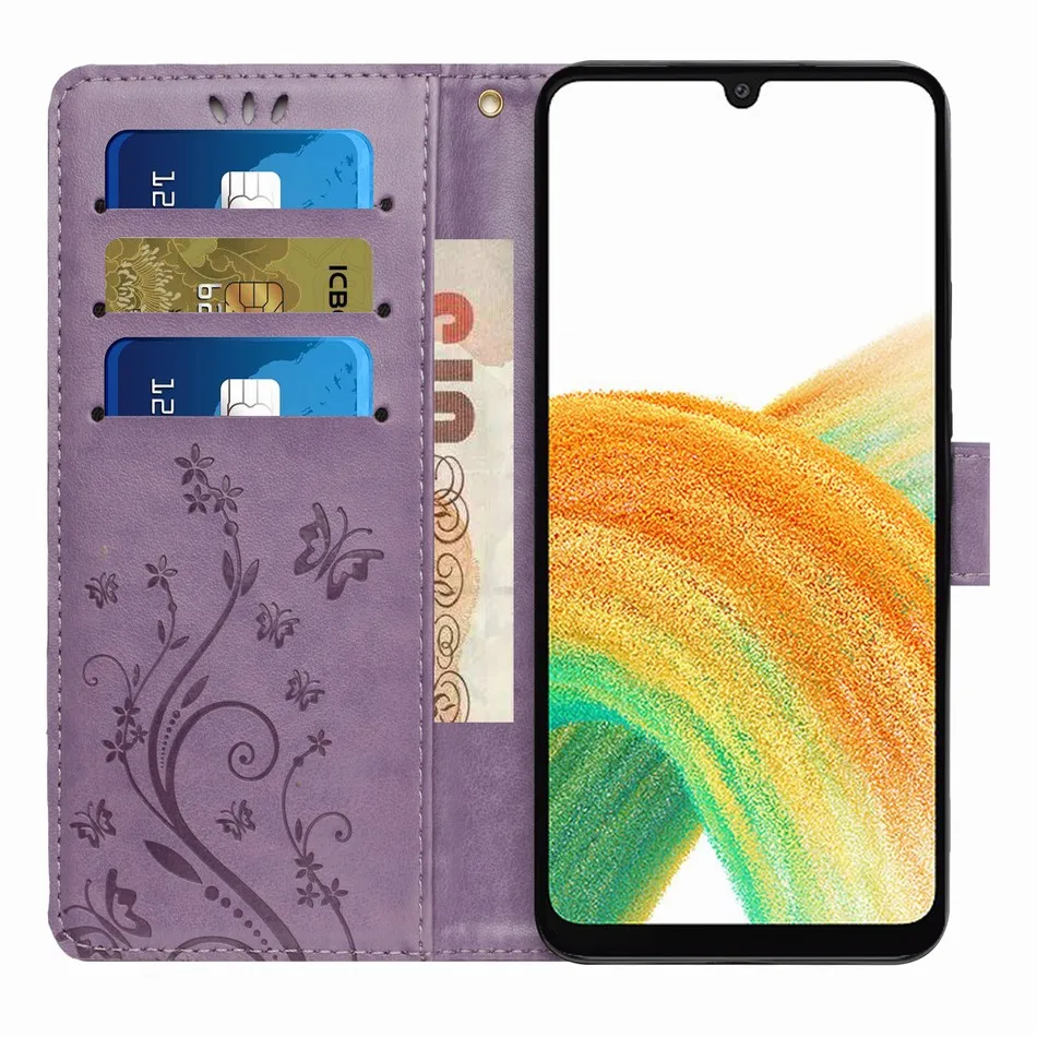 Elegant Leather Women's Wallet Case - Solid Color Design
