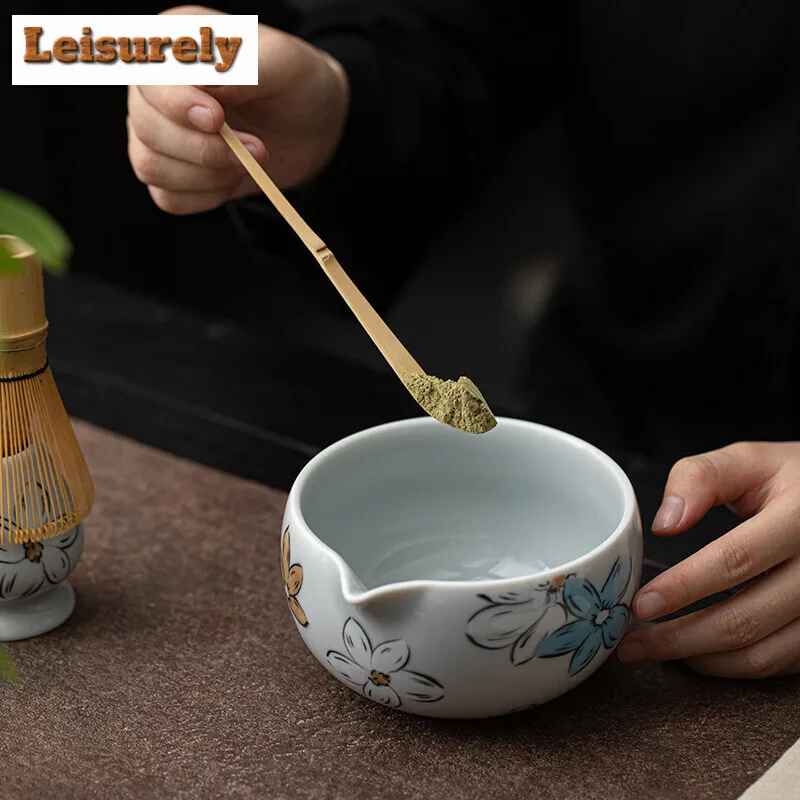 Japanese Matcha Set Safe Bamboo Whisk Teaspoon Tea Sets Indoor Beverage Shop Tea-making Tea Bowl Tools Tea Ceremony Accessories