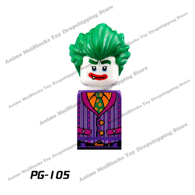 Movie Batman The Joker Harley Quinn Wonder Woman mini action toy figures building blocks Assemble bricks kid gifts WM6080 WM6100 PG105