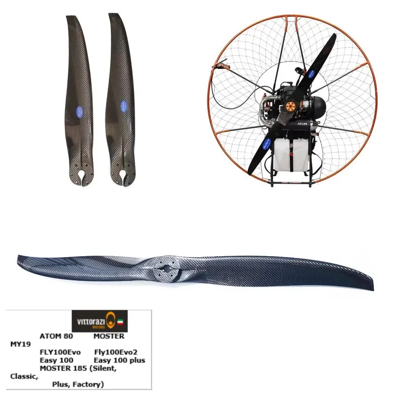 

Vittorazi Atom 80 -125cm reducer 1:3.8 2-blades carbon fiber propeller