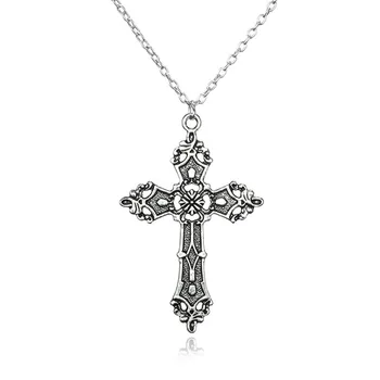 Vintage Crosses Pendant Necklace Goth Jewelry Accessories Gothic Grunge Chain Y2k Fashion Women Cheap Things Free Shipping Men