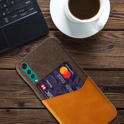 Premium Anti - Skid Fabric Smartphone Case for LG V30 (Orange)