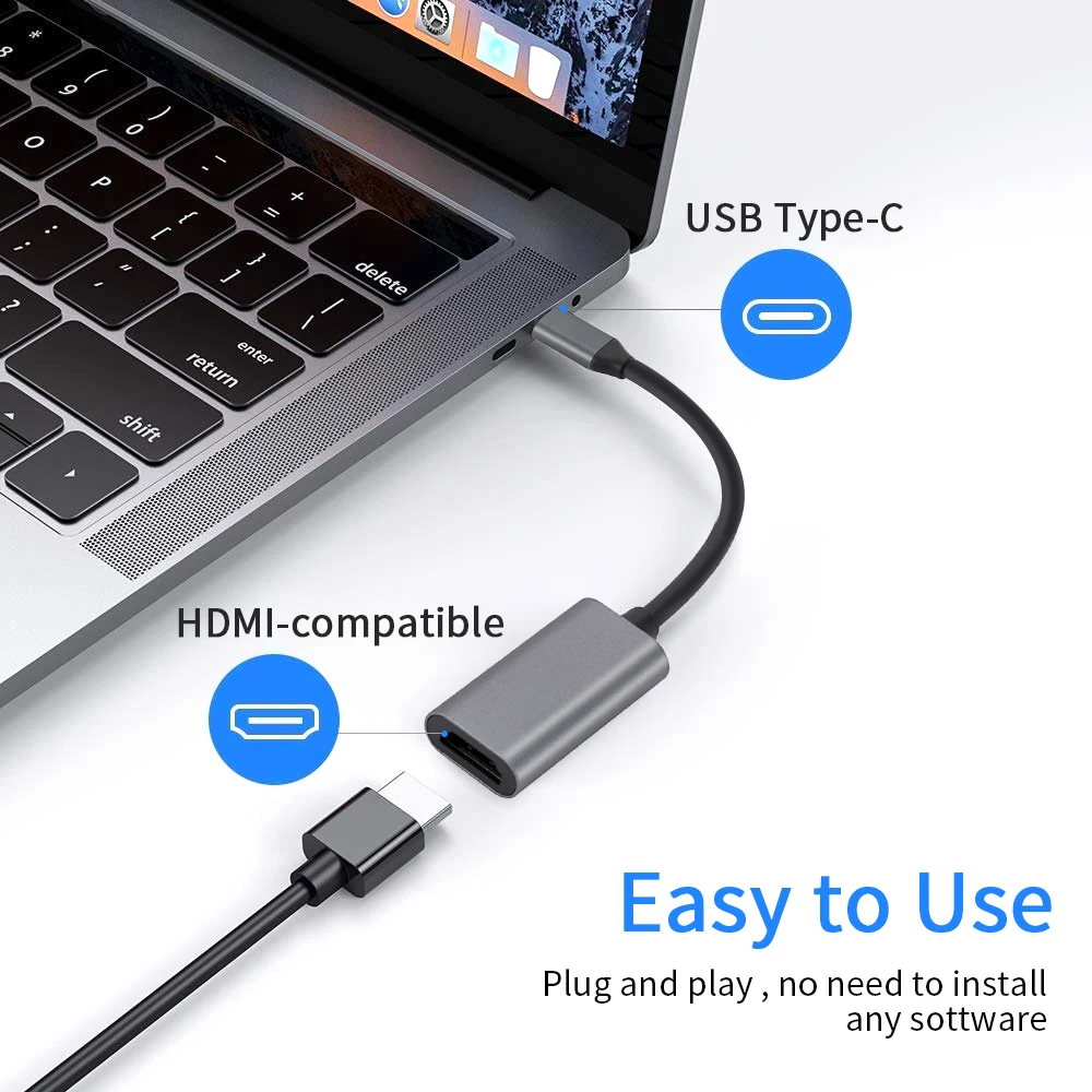 C Ÿ-HDMI ȣȯ ̺, 4K HD USB 3.1 TV ̺  , ƺ, Ｚ  Z ø 4 ȵ̵ pc