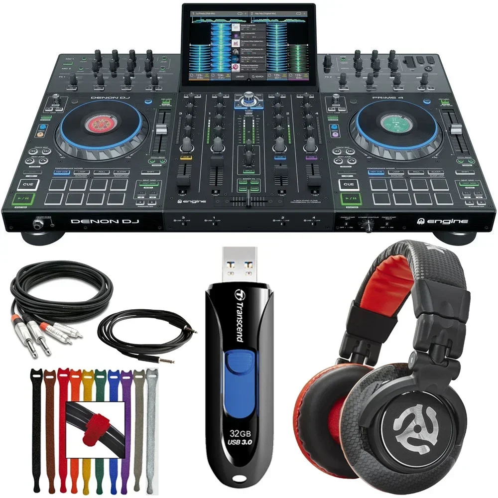 

SUMMER SALES DISCOUNT ON GOODS AUTHENTIC 2020/2022 Denon DJ Prime4 4 Channel Standalone DJ System Serato DJ Controller Black