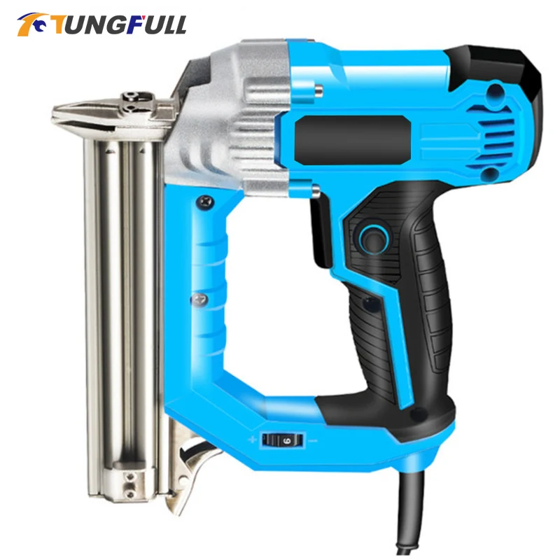 2300W Electric Nail Gun 220V Woodworking Tools Electrical Straight Staple Nail F30/F25/F20/F15 Furniture Nailing Stapler Shooter 6