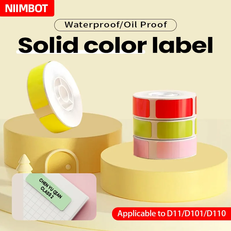 

Niimbot D101 D11 D110 Color Sticker Thermal Label Tag Waterproof Anti-Oil For Mini Portable Printer for mobile