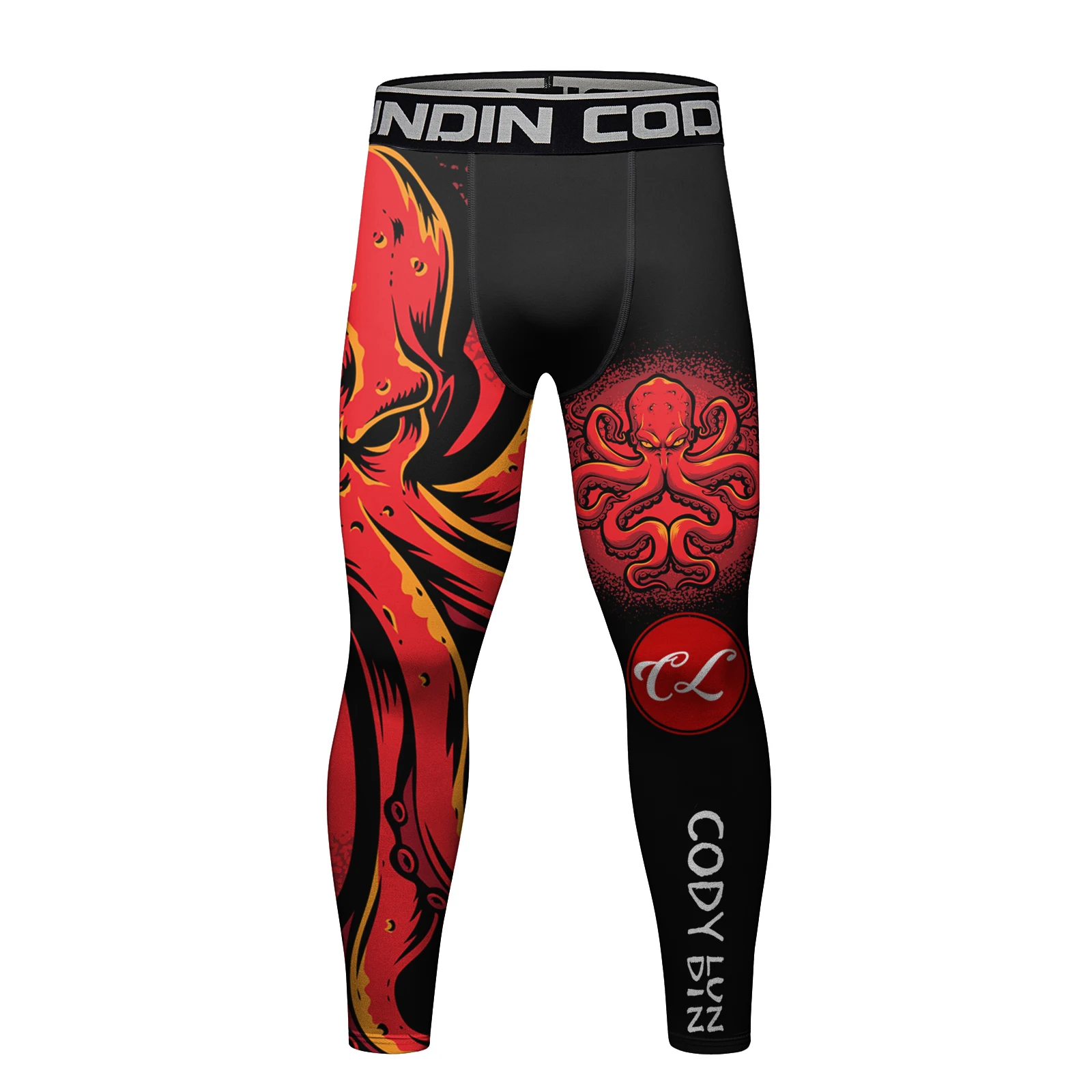 Cody Lundin Leggings for Men's Brazilian Jiu-Jitsu Long Pants Adult Male Professionally Combat MMA Fighting Training Pants