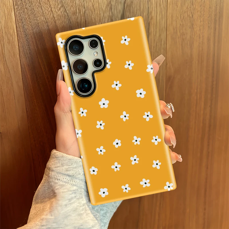 Cute Little Flower Floral Pattern Shockproof Double-Layer Phone Case