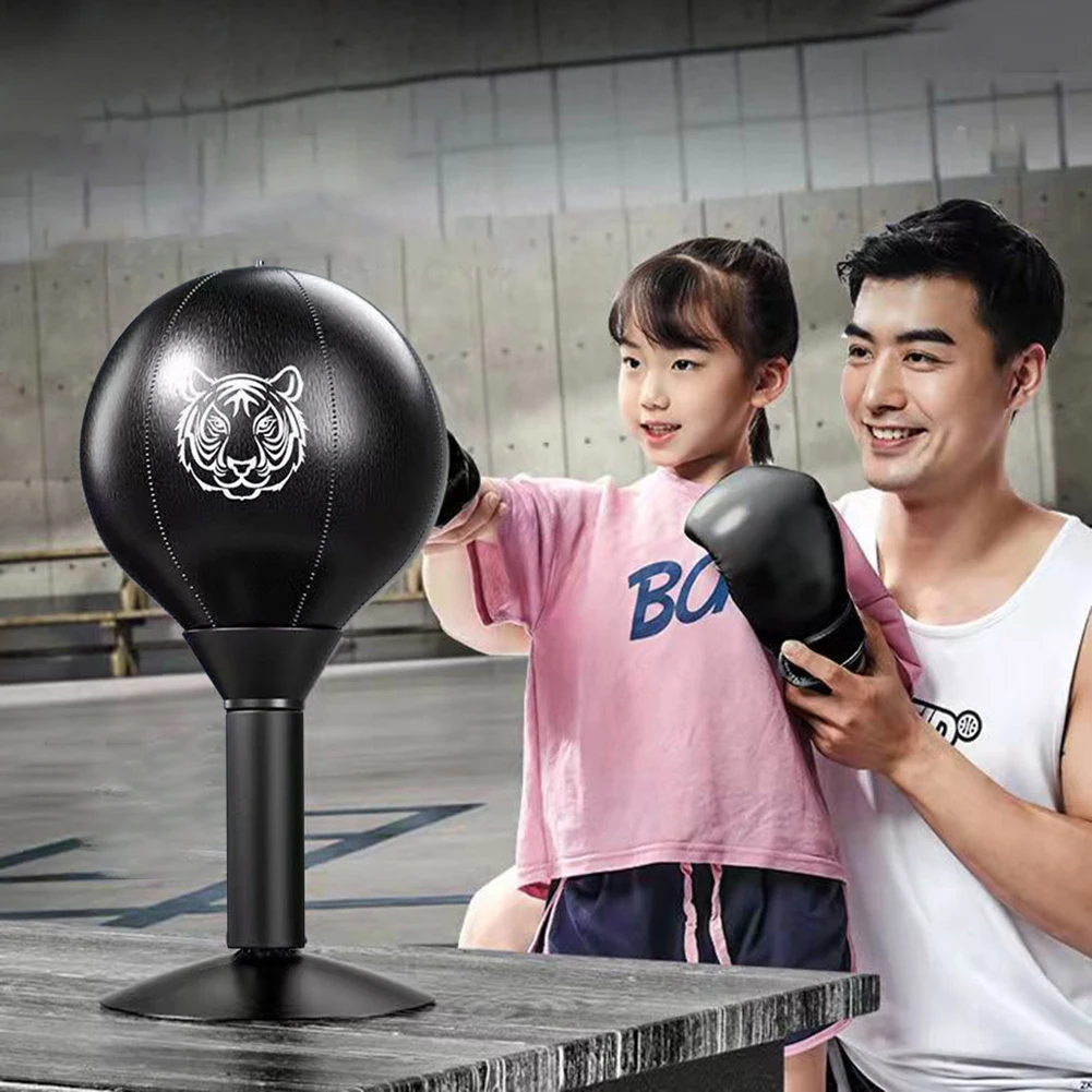 Desktop Boxing Punching Bag Heavy Duty Stress Relief Boxing Bag Suction Cup Stress Buster Kids Adults