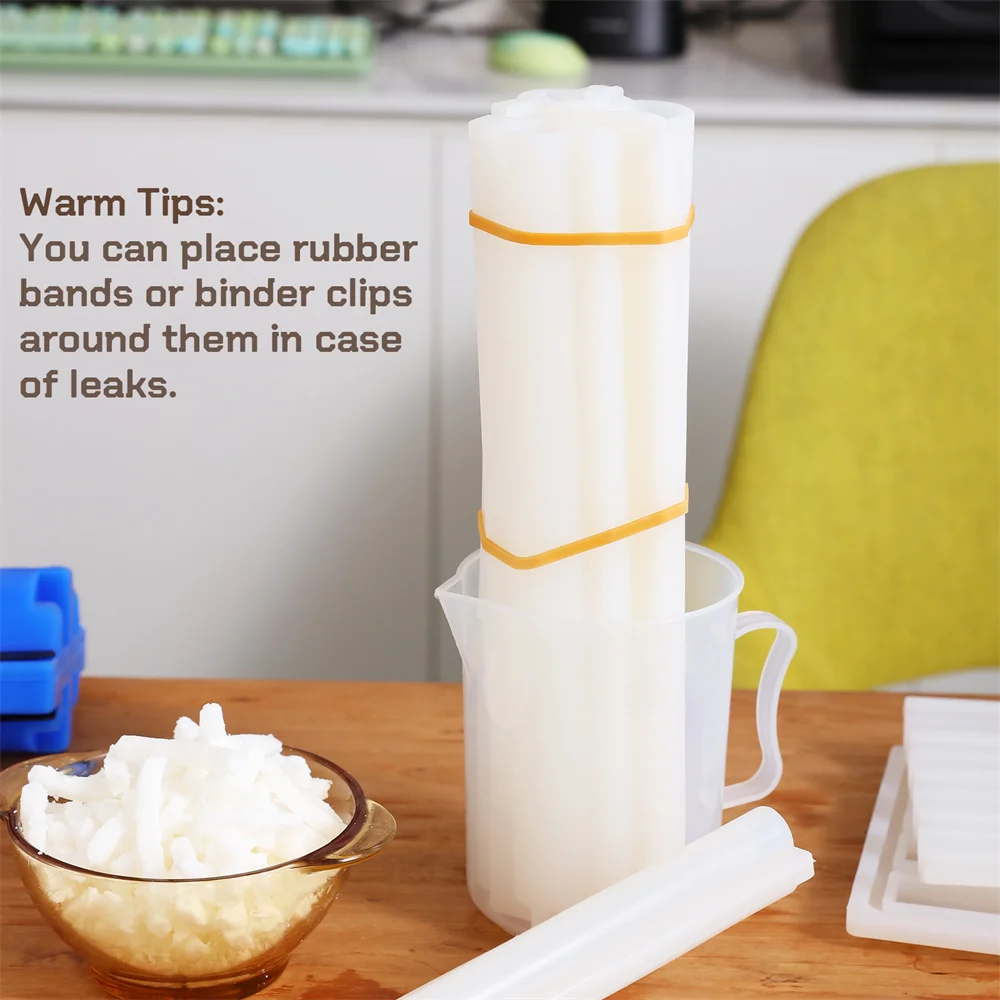 Various Shape Silicone Column Mold DIY Embed Soap Mold Handmade Tube Cake Candle Making Supplies