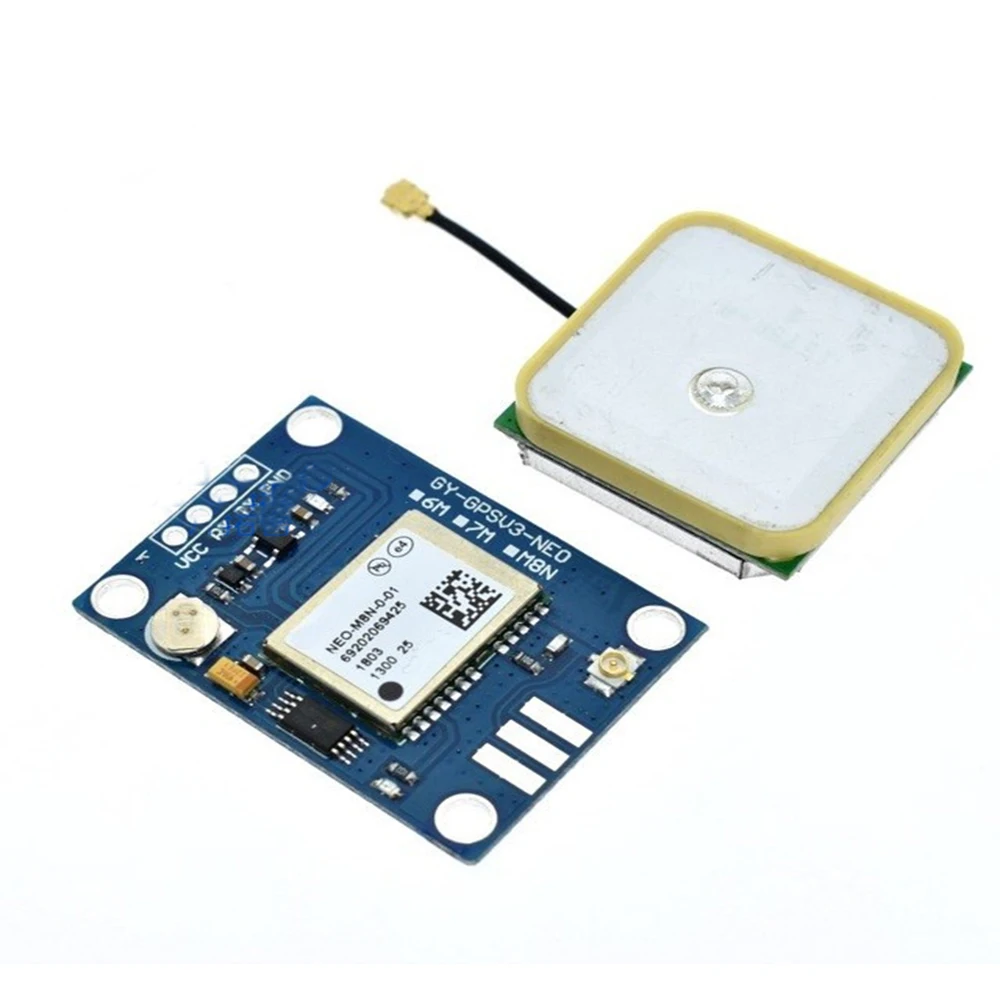 

GY-NEO6MV2 GY-NEO7MV2 GY-NEO8MV2 NEO-6M NEO-7M NEO-8M GPS Module with Flight Control EEPROM MWC APM2.5 large antenna for arduino