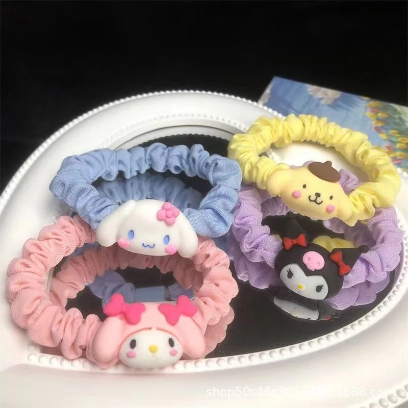 

Cute Sanrio Headrope Anime Figure Hello Kitty My Melody Kuromi Cinnamoroll Cartoon Headdress Hair Accessories Kids Toys Gifts