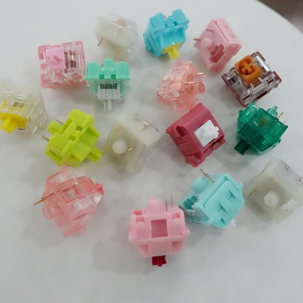 Ktt Switch Linear Tátil Ktt Kang Branco v3 Santo Panda Mar Sal Limão Mints Rosa Querida Interruptor para Interruptores de Teclado Mecânicos - Imagem 6