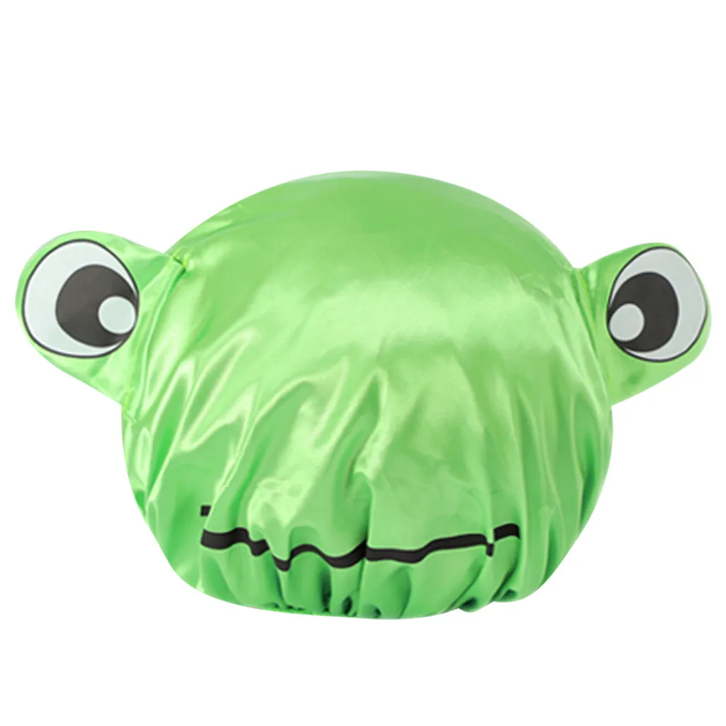 Double-layer children's cartoon waterproof shower cap Double-layer Children Cartoon Waterproof Shower Cap Cute Baby Bath Cap 6