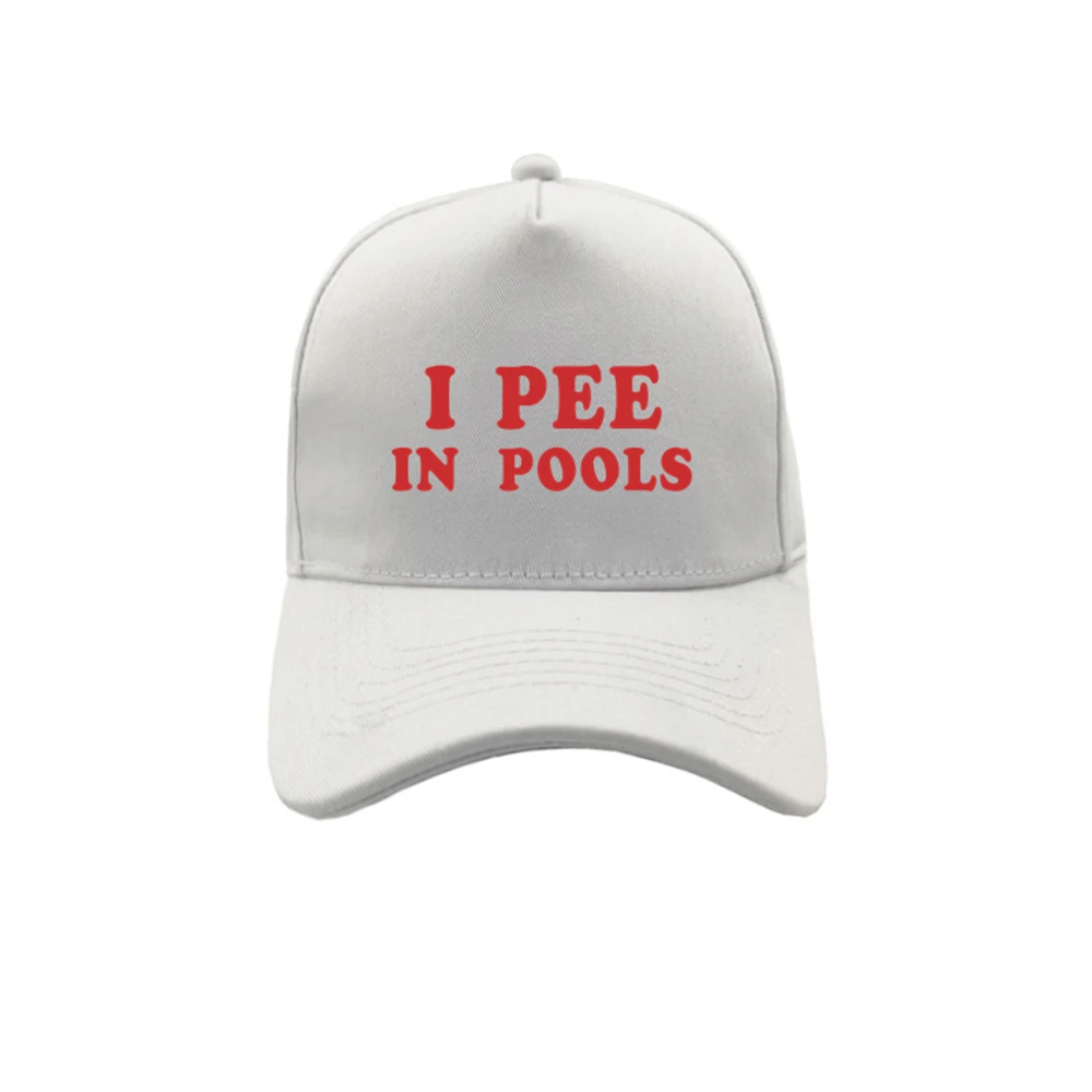 Adjustable Snapback Unisex 'I Pee in Pools' Baseball Cap