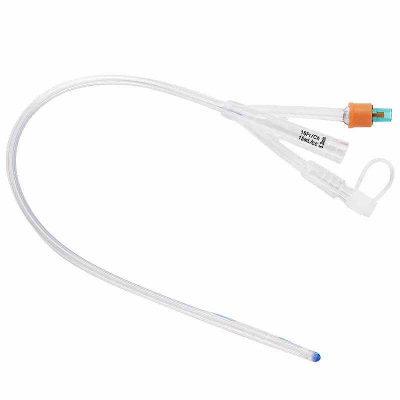 Softer Medical Instrument Silicone Latex Foley Catheter with Adult Pediatric Size