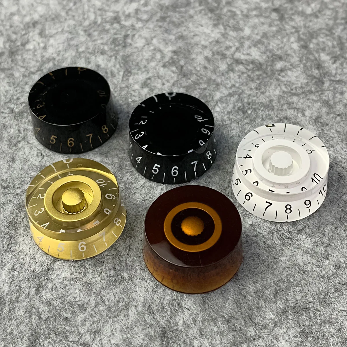 FLEOR 4PCS Colorful Electric Guitar Speed Control Knobs