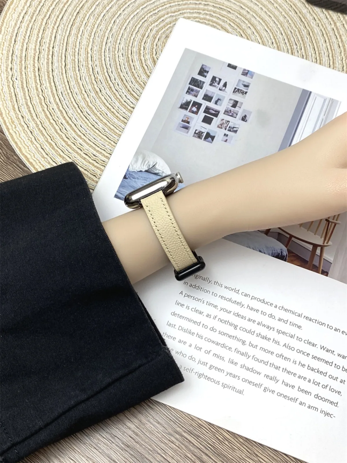 Bracelet de montre pour iwatch 42/44/45/46/49 mm 38/40/41 mm Bracelet de montre tendance en cuir PU pour montres série Ultra2 série 10/9/8/7/6/5/4/3/2/1_voghion.com