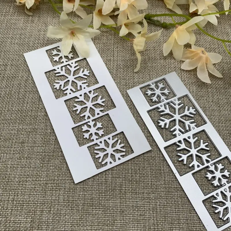 WINTER-Schneeflocken Metall-Stanzformen Schablonen zum Basteln für DIY Scrapbooking, Album, Papierkarten, Prägung
