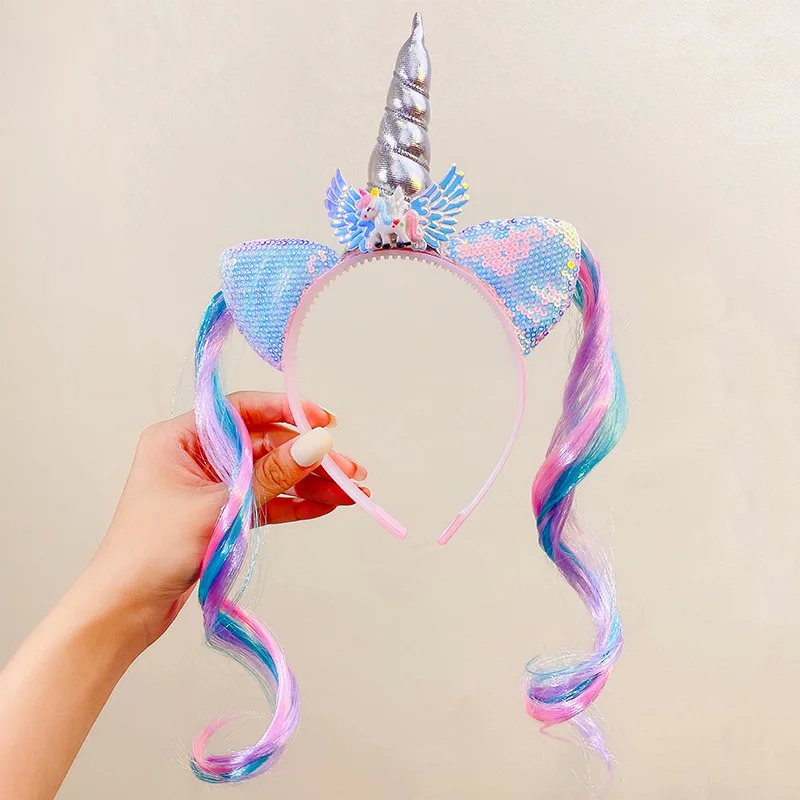 1pc, Sparkling Cute Headband For Birthday Parties And Festivals-Glitter Hair Accessory