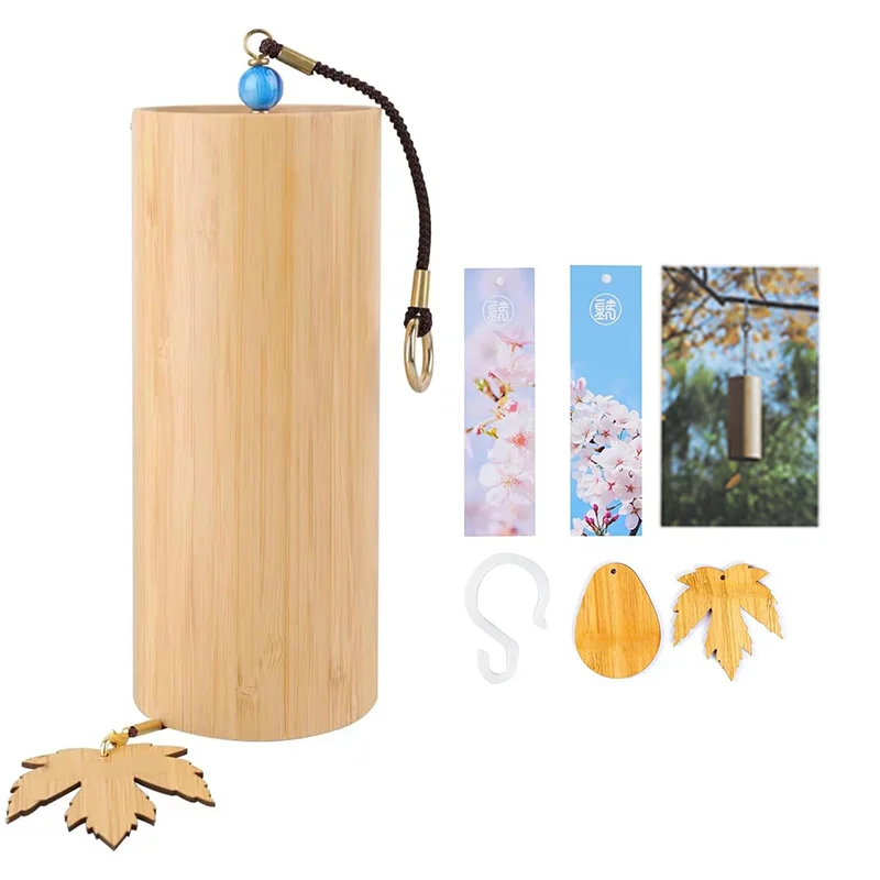 Handcrafted Bamboo Wind Chimes - Sound Healing Musical Wind Bells for Home and Garden Decor
