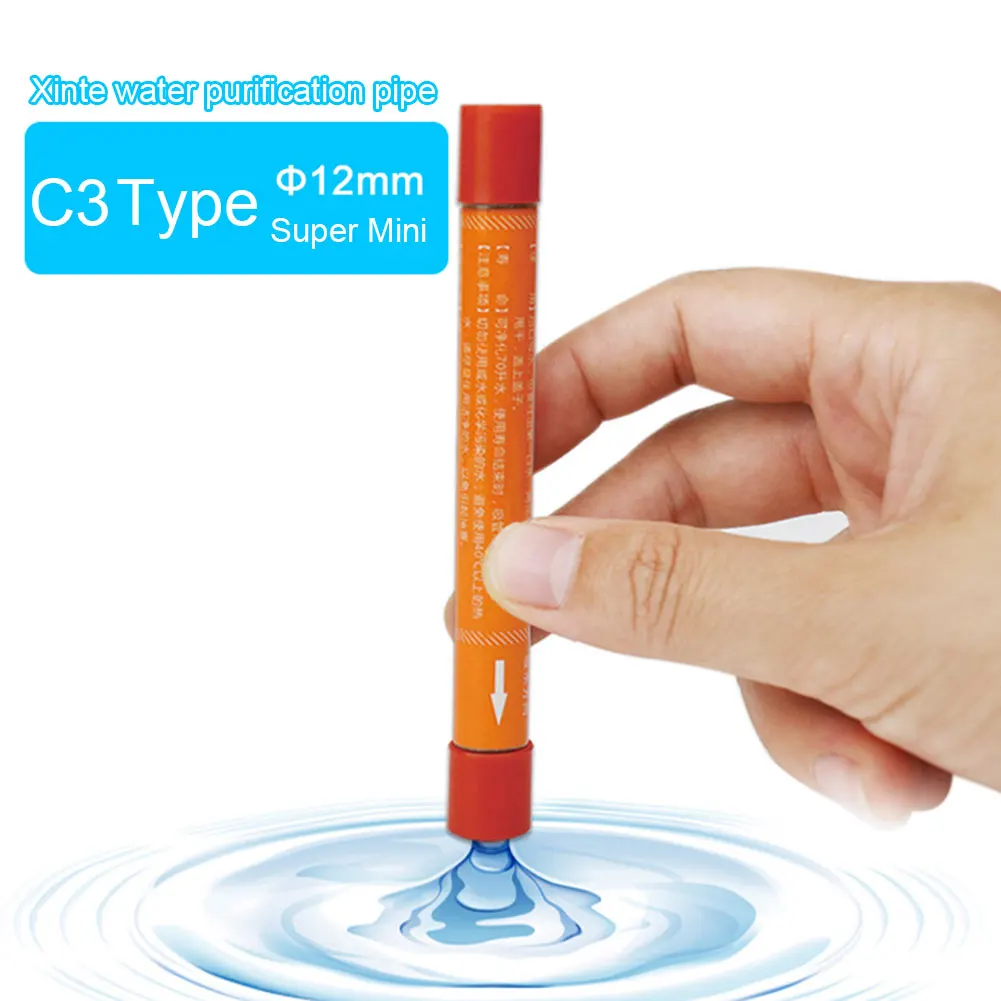 Water Purification Straw Pen Shaped Outdoor Water Purifier Compact Portable Straw Filter Lightweight for Outdoor Travel