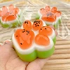 1PC Antistress Foot Simulated Watermelon Decompression Toys Kawaii Antistress Stress Relief Slow Rising Toys 2
