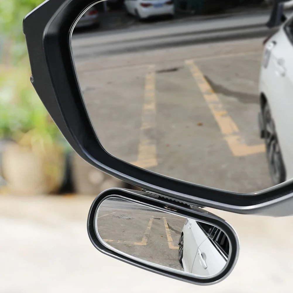 

Universal Car 360° Wide Angle Side View Mirror Rear Convex Blind Spot Mirror Wide-angle Convex Design Lets You See Three Lanes O