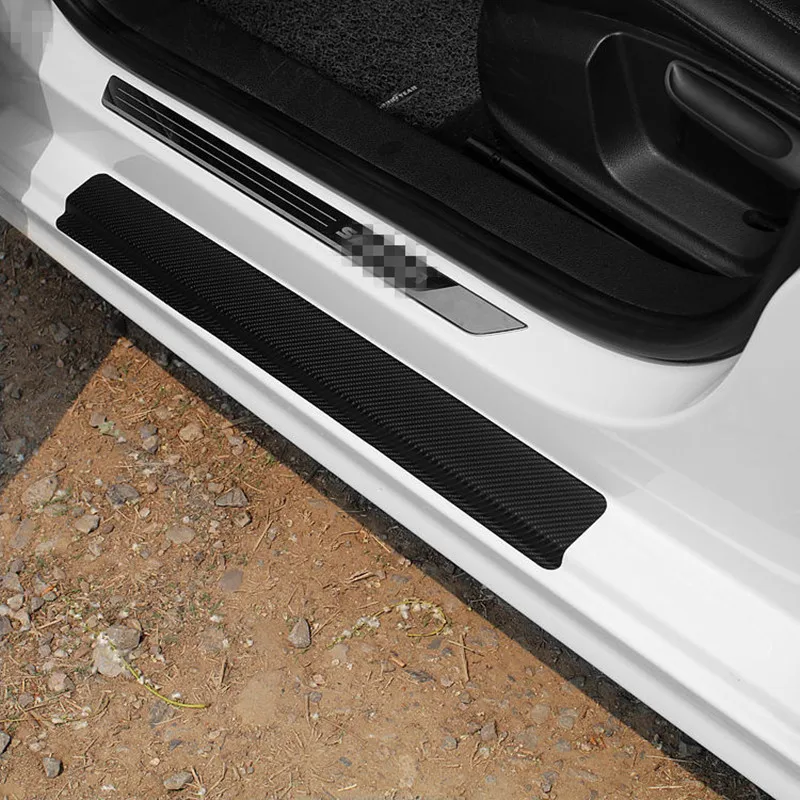 Nano Kohle faser band Auto Aufkleber Anti Scratch Tape Auto Türschwelle  Seitens piegel wasserdicht Schutz Carbon Film Auto Aufkleber - AliExpress