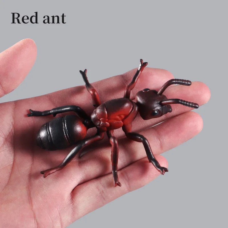 Nbeads 400 Pièces 2 Couleurs En Plastique Fausses Fourmis, Grandes Simulation Fourmi Farce Fourmis En Plastique Insectes Réalistes Pour Les Accessoires De Décoration De Fête D'halloween, Noir/Camel