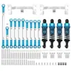 1 Set Metal Chassis Link Rod Tie Rod Mounting Bracket Shock Absorber Kit For MN D90 MN99S WPL C14 C24 RC Car Upgrade Parts 4