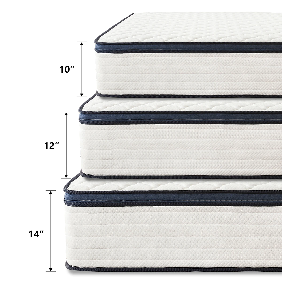 Queen Size Mattress Gel Memory Foam Hybrid Mattress , Pressure Relief, Medium Firm Comfort, Motion Isolation, Mattress in a box - Image 3