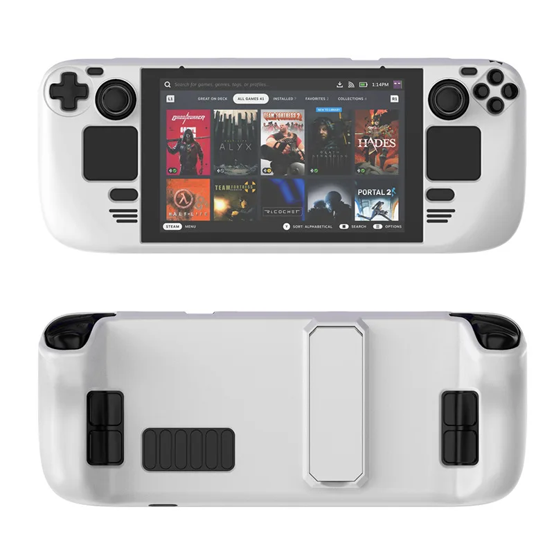 Protective Case for Steam Deck - Drop & Scratch Resistant, Includes Stand, TPU+PC Construction