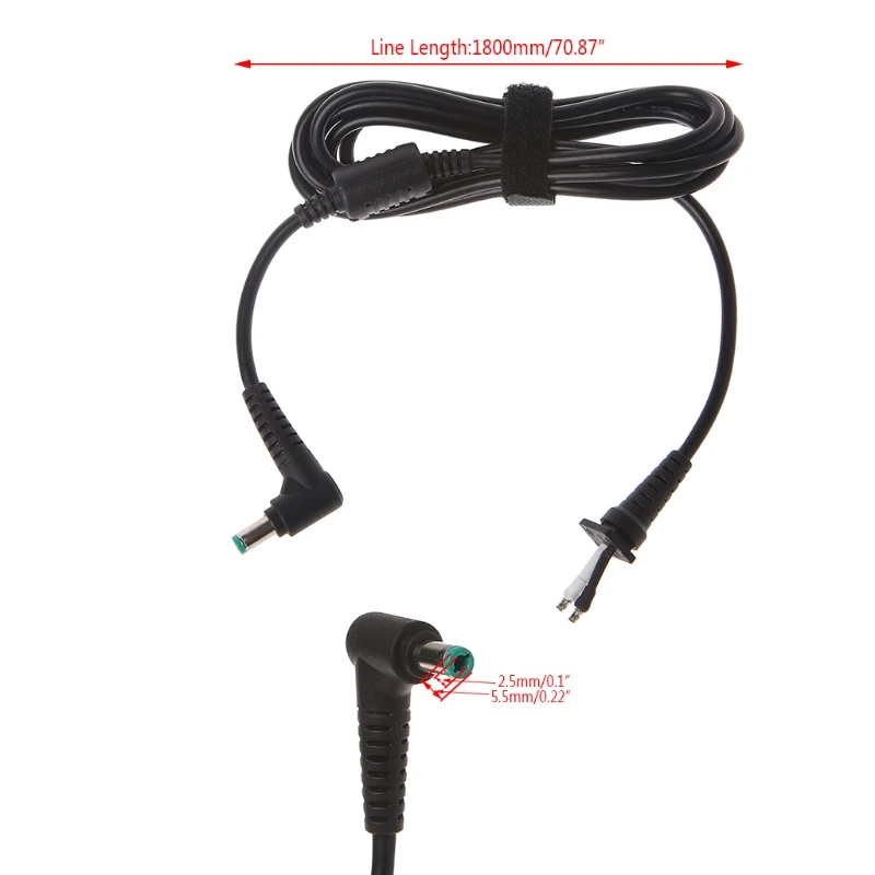 

5.5x2.5 Power Supply Adapter Cable 22AWG For Laptop Notebook Power Cables