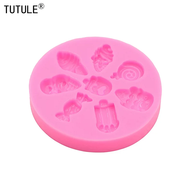 Cartoon Ice Cream Candy Silicone Mold for DIY Chocolate Cake
