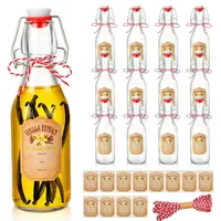 Swing Top Glass Bottles For Vanilla Extract Homemadeoz Beer Bottles with Caps for Home Beer Kombucha Soda Fermentation Supply 1