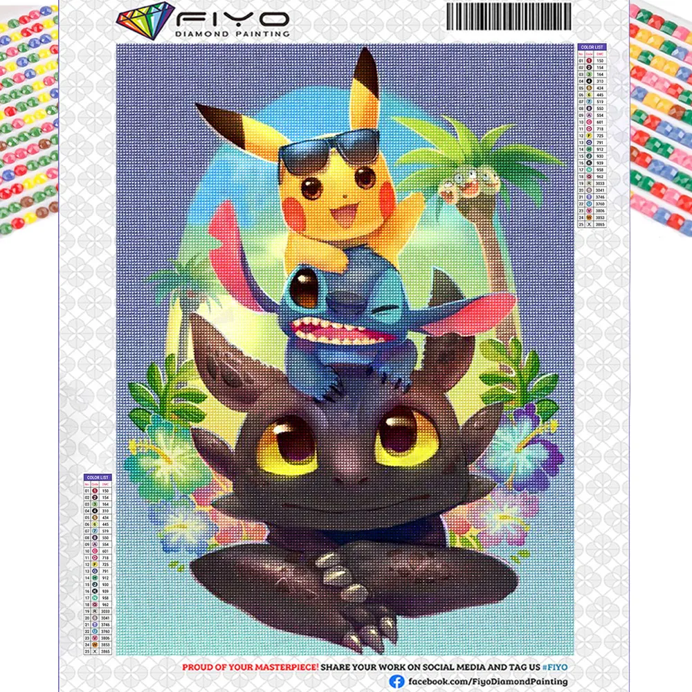 Pokemon Diamond Painting New Collection 2023 Full Diamond Mosaic 5D DIY  Disney Princess Kits Diamond Art Home Decor Kids Gifts