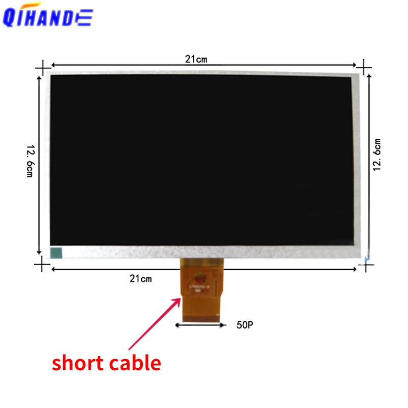 Polegadas 50 Pin Lcd Matrix Tela At090tn12 V.3 At090tn12v.3 Zh-boe090g50pin 1024*600p Tab Car Radio Navegação Lcd Display Panel 9