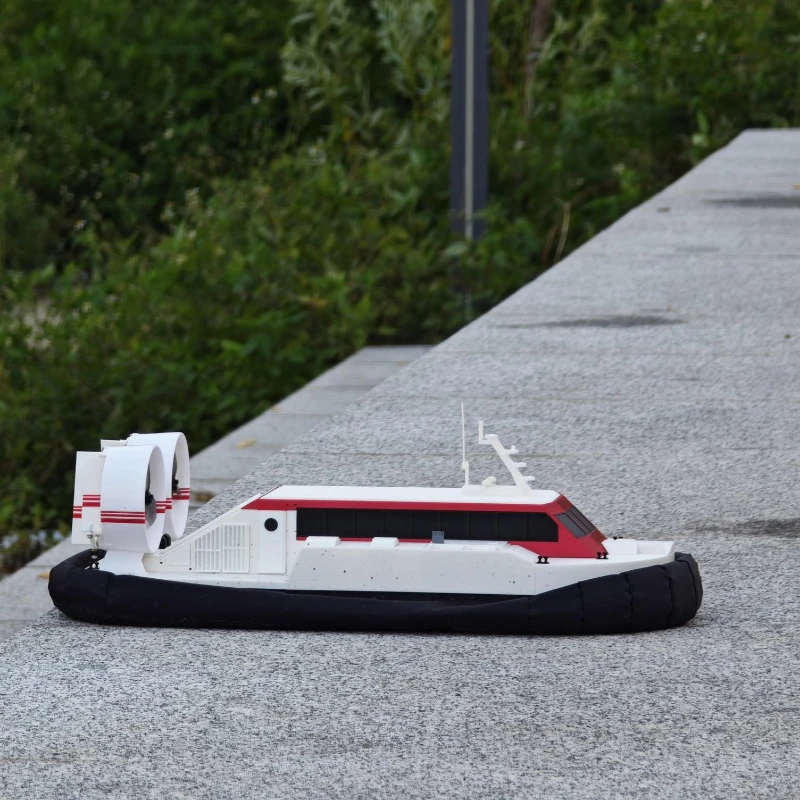 RC Amphibious Hovercraft Model Remote Control Wind-powered Boat Model Jet Boat Toy Gift DIY Simulation Ship Model 4