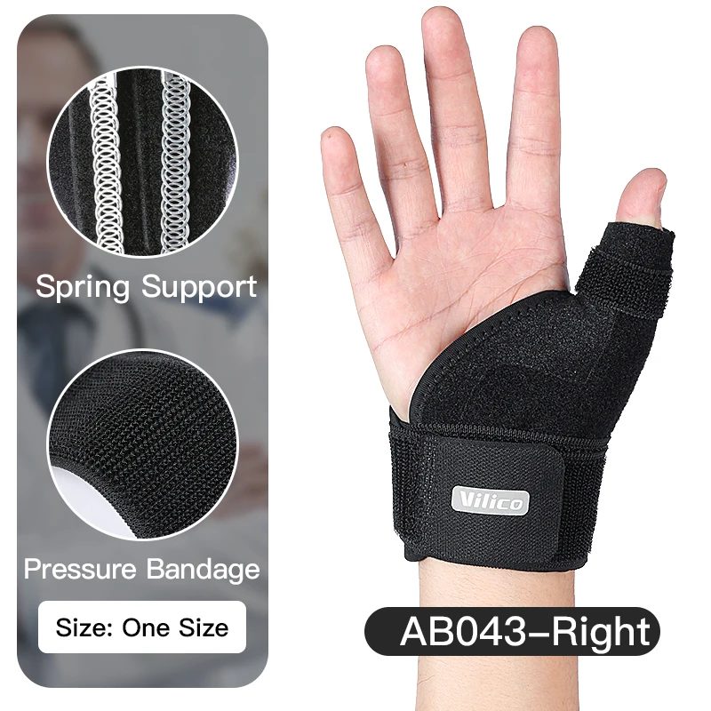 Flexible Wrist and Thumb Support Brace for Tendonitis and Arthritis - Breathable Protector Guard for Both Hands