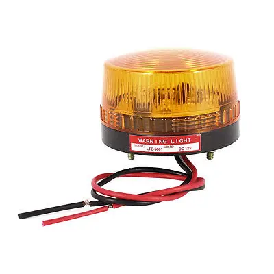 

Industrial DC 12V LED Flash Strobe Light Emergency Warning Lamp Yellow LTE-5061