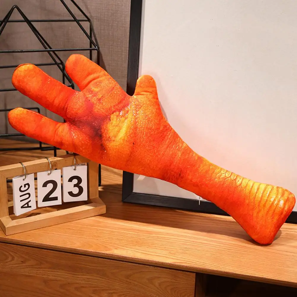 Chicken Feet Plush Toy Chicken Claw Plush Toy Simulated Chick Claw Plushie Long Sleeping Pillow for Home Office for Kids