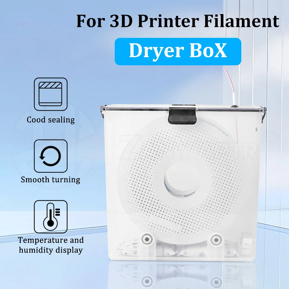 Airtight Moisture-Resistant Filament Dryer Box with Real-Time Monitoring