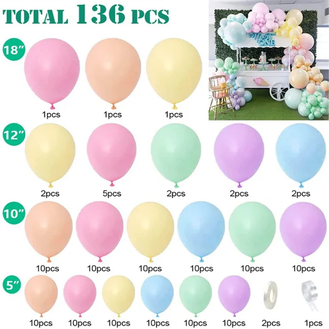 Pastel Rainbow Birthday Decorations  Pastel Rainbow Party Decorations -  5pcs/set - Aliexpress