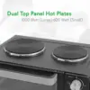 30 Quart Kitchen Convection Oven & 2 Burner Cooker - 1500 Watt Oven - 7 Cook Functions Rotisserie, Cook, Bake, Broil & 3