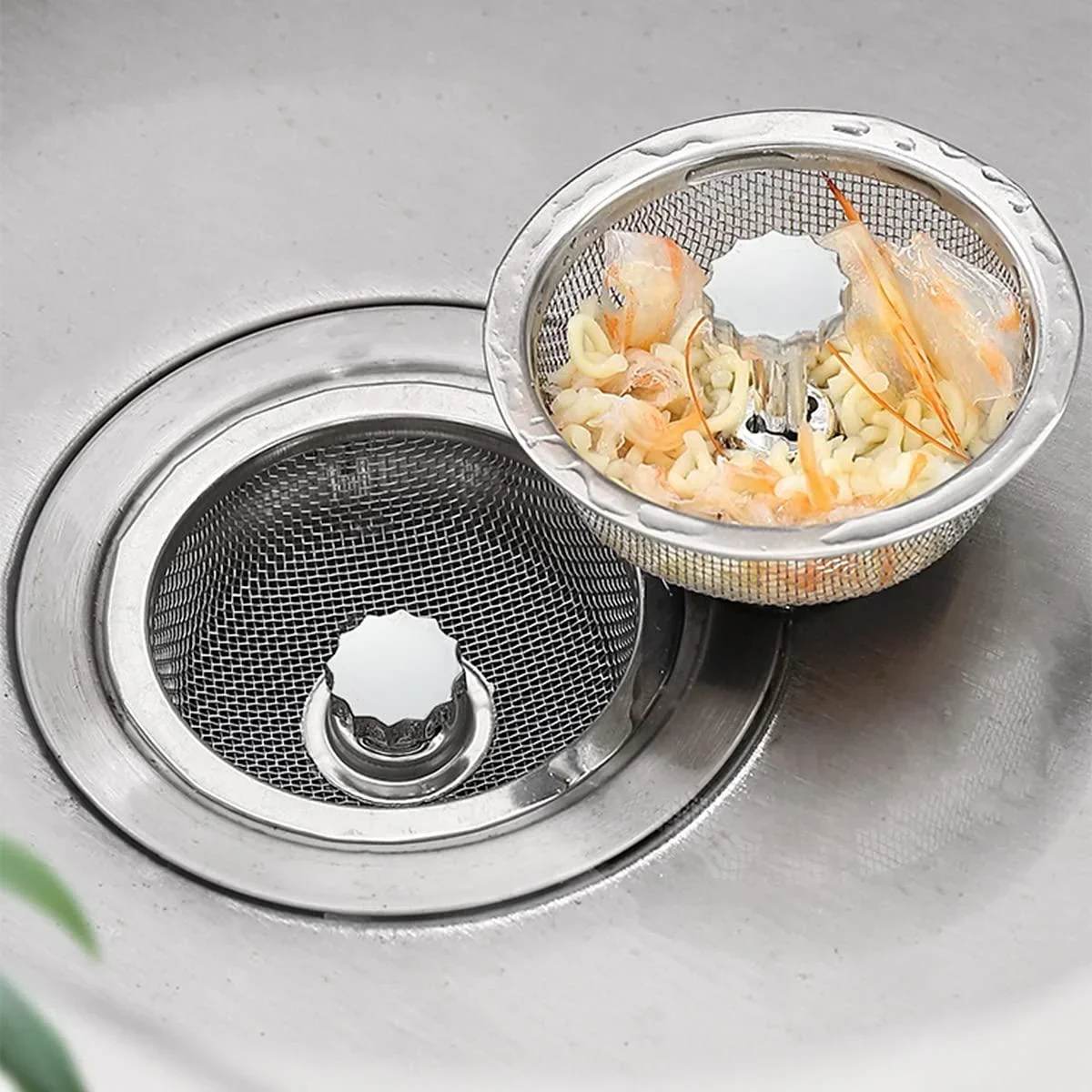 Kitchen Sink Filter Stainless Steel Sewer Mesh Strainers Kitchen Tools Bathroom Floor Drains Hair Catcher Waste Plug